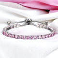 Ruby Silver Zirconia Bracelet