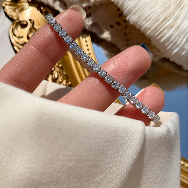 Iris Silver Cubic Zirconia Bracelet