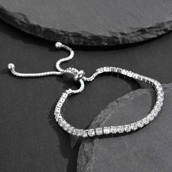 Iris Silver Cubic Zirconia Bracelet