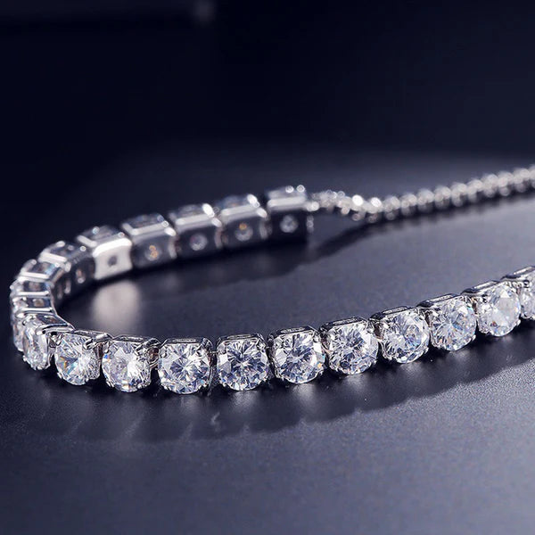 Iris Silver Cubic Zirconia Bracelet