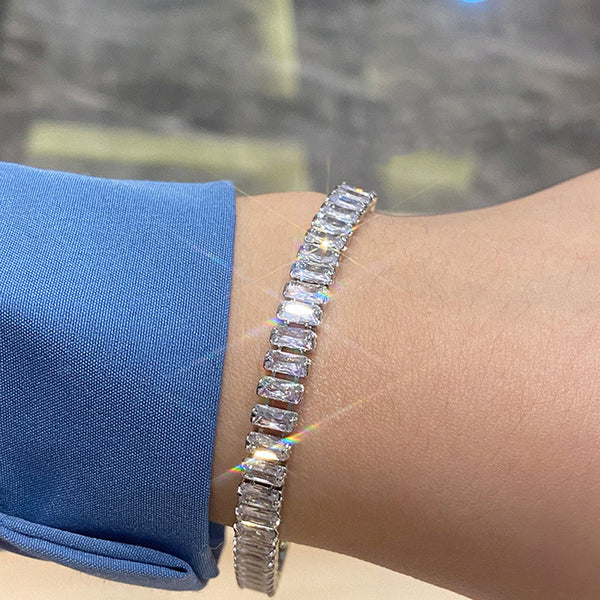 Aurora Silver Zirconia Bracelet